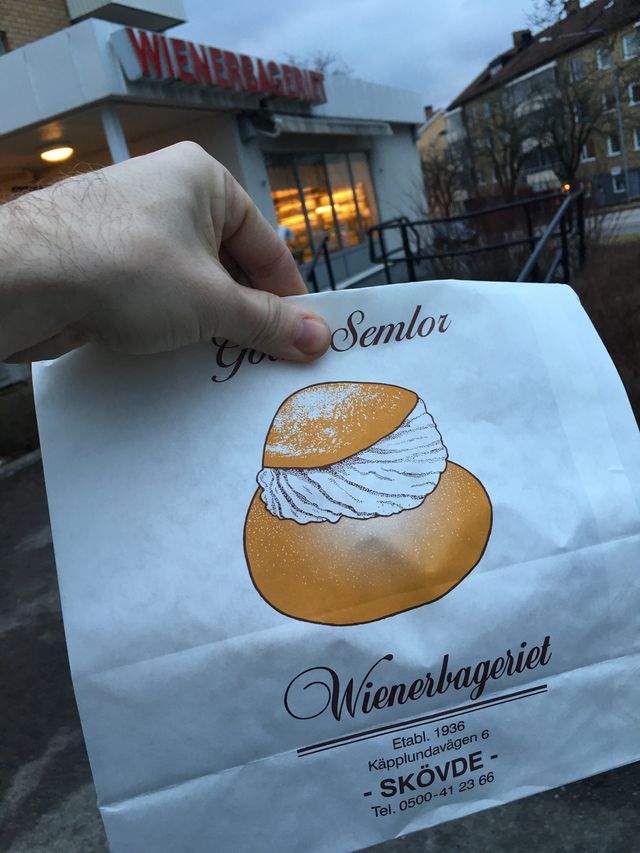 Semla från Wienerbageriet Skövde
